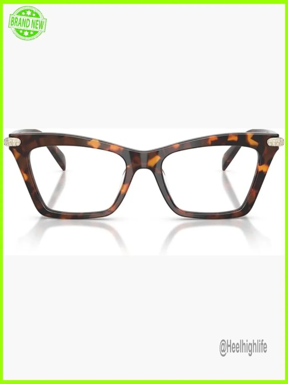 Cat Eye Prescription Eyewear Frames, Acetate Material, Universal Fit